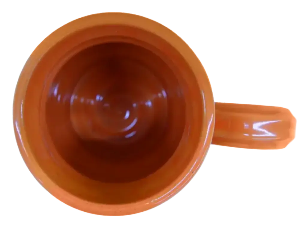 orange mug inside